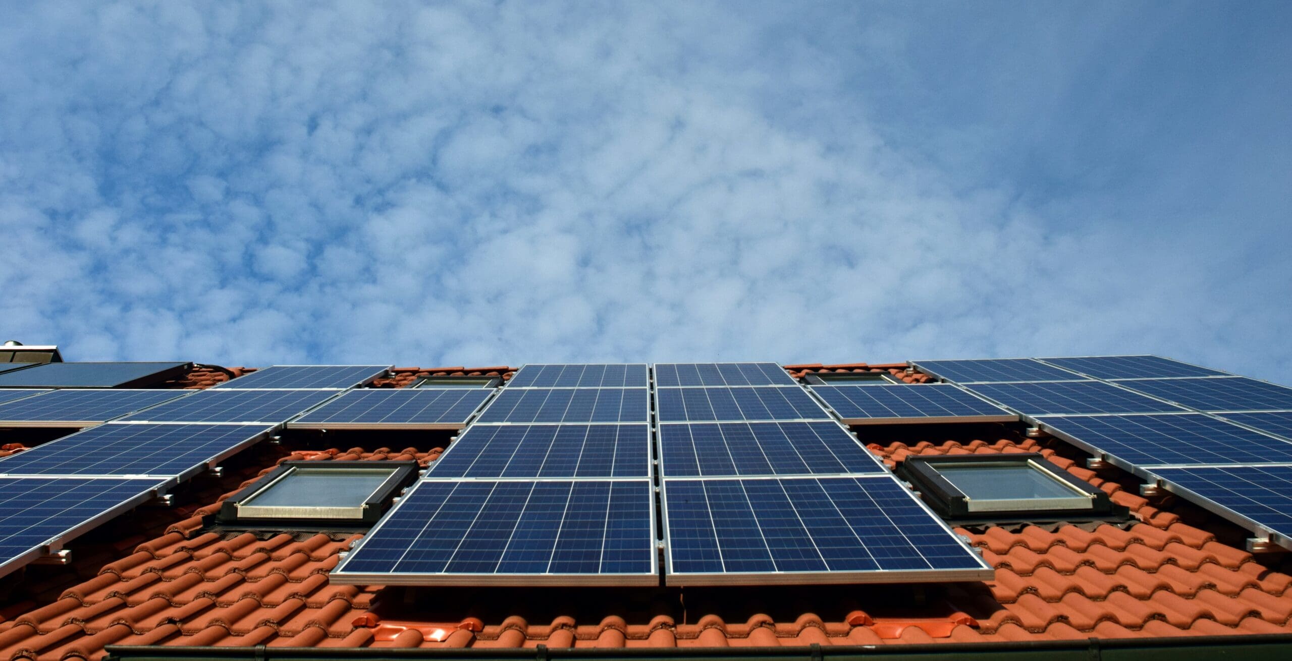 Solceller installation tak